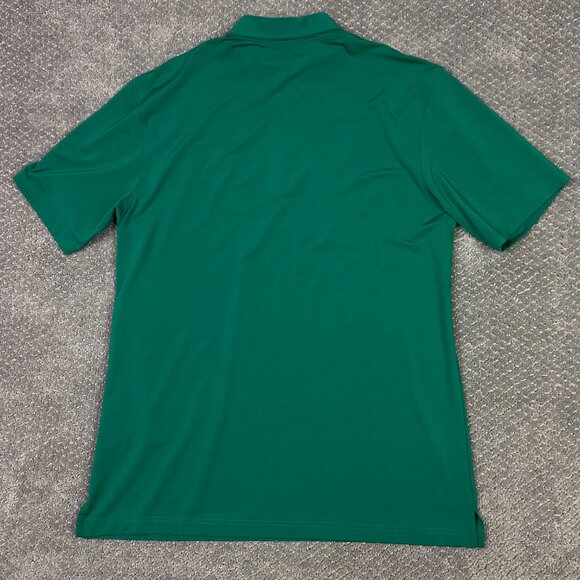 NWOT Masters Tech Polo Shirt Men's Medium Green Golf Performance Wear stretch - Picture 3 of 9